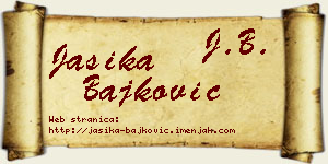 Jasika Bajković vizit kartica